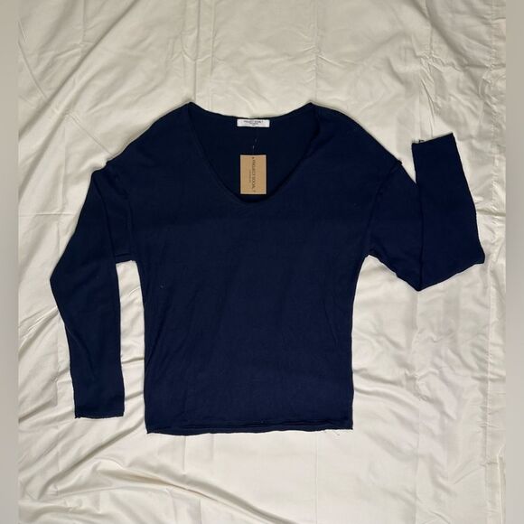 Project Social T Canyon Cozy Long Sleeve Top Pullover Modal V-Neck Sweater Small - Picture 12 of 13